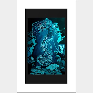 Deep Sea Serpent Creature Posters and Art